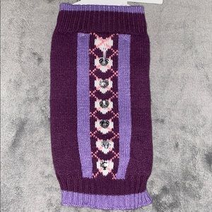 New dog rhinestone sweater clothes